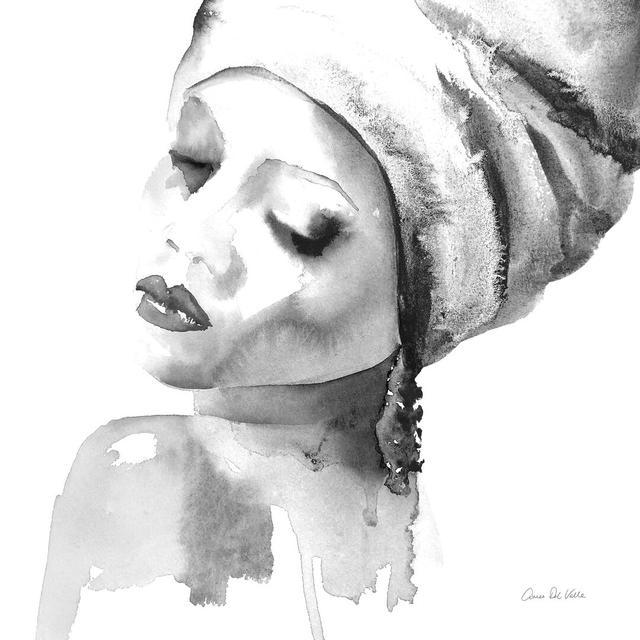 Woman I BW Crop by Aimee Del Valle - Wrapped Canvas Painting Canora Grey Size: 51cm H x 51cm W x 3.8cm D on Productcaster.