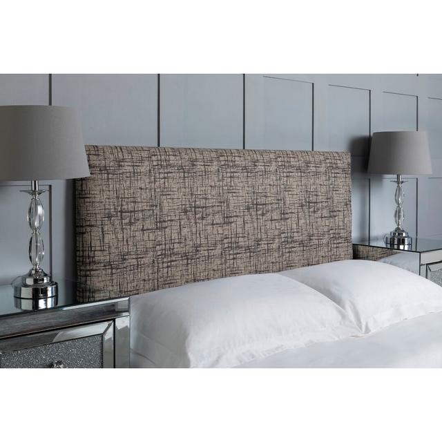 Maday Upholstered Headboard Wade Logan Size: Double (4'6), Colour: Mink on Productcaster.