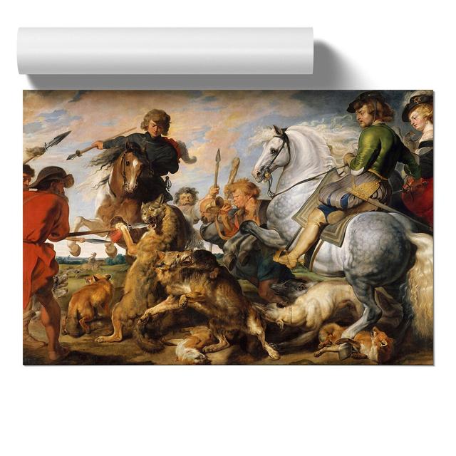 The Wolf And The Fox by Peter Paul Rubens - No Frame Painting East Urban Home Size: 21cm H x 30cm W x 0.1cm D on Productcaster.