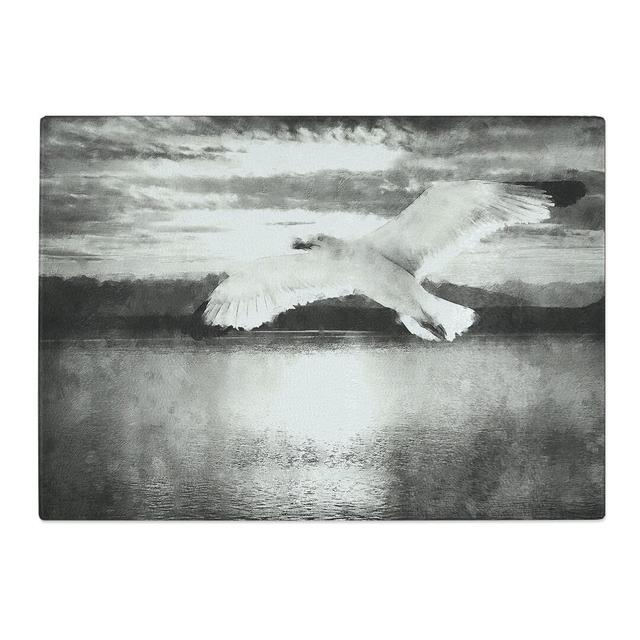 Seagull in Flight Vol.2 Chopping Board East Urban Home Size: 0.4cm H x 28.5cm W x 39cm L on Productcaster.