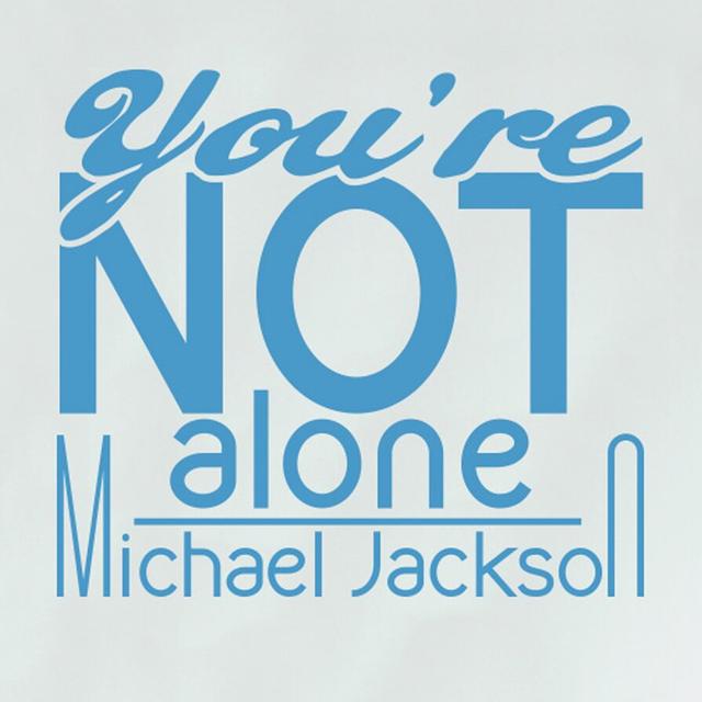 Michael Jackson You're Not Alone Wall Sticker Maturi Colour: Blue on Productcaster.