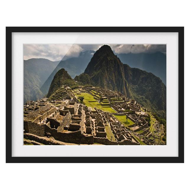 Machu Picchu - Picture Frame Photograph Print on Paper East Urban Home Size: 50cm H x 70cm W x 2cm D, Frame Options: Matt black on Productcaster.