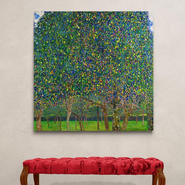 Pear Tree by Gustav Klimt - Wrapped Canvas Painting Rosalind Wheeler Size: 97cm H x 97cm W x 4cm D on Productcaster.