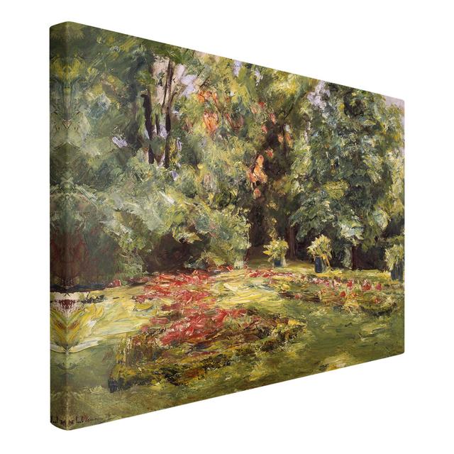 Leinwandbild Blumenterrasse im Wannseegarten von Max Liebermann Rosalind Wheeler Größe: 40cm H x 60cm B on Productcaster.