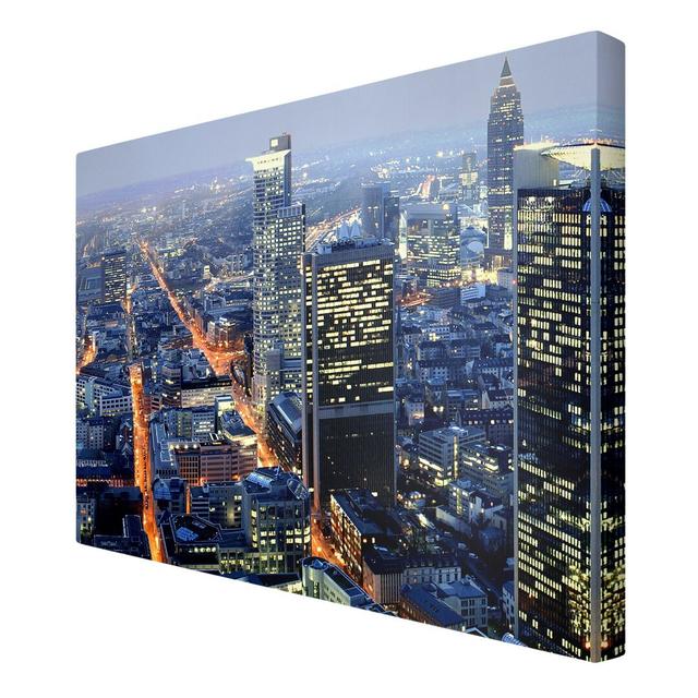 Frankfurt - Wrapped Canvas Graphic Art Print East Urban Home Size: 120cm L x 80cm W on Productcaster.