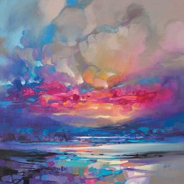 Quantum Skye By Scott Naismith - Art Prints East Urban Home Size: 60cm H x 60cm W, Mount Colour: No Mount, Format: Wrapped Canvas on Productcaster.