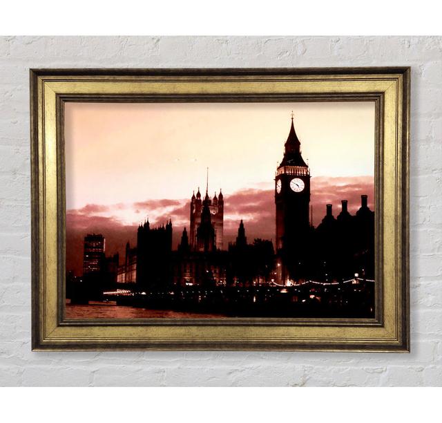 London Big Ben St Pauls Retro - Druck Bright Star Größe: 100cm H x 141,4cm B x 8cm T on Productcaster.