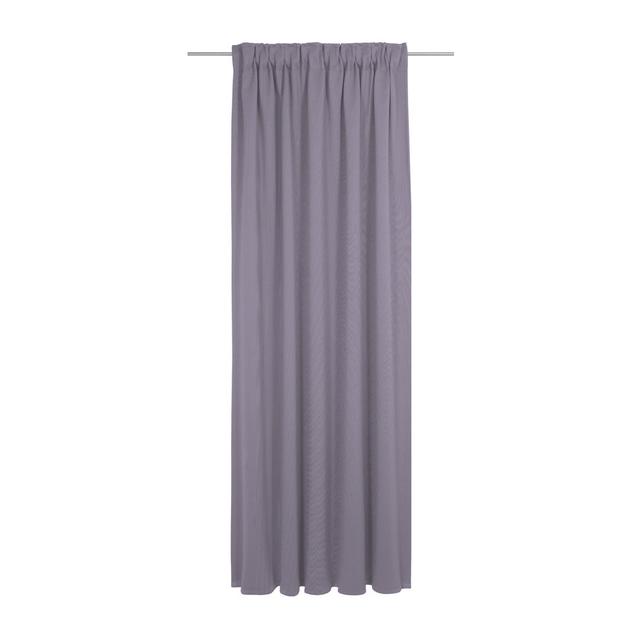 Uni Collection Light 100% Cotton Opaque Pinch Pleat Single Curtain Panel Adam Curtain Colour: Purple, Panel Size: 142cm wide x 315cm high on Productcaster.