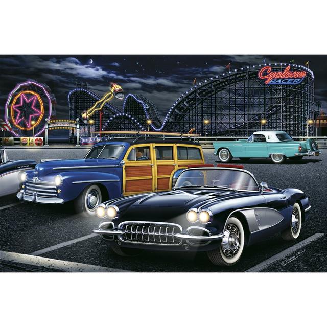 Diners and Cars III - Wrapped Canvas Graphic Art 17 Stories Size: 61cm H x 91cm W on Productcaster.