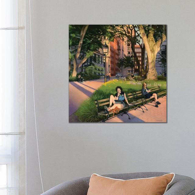 Washington Square Park - Summer Evening by Nick Savides - Wrapped Canvas Print ClassicLiving Size: 66.04cm H x 66.04cm W x 3.81cm D on Productcaster.