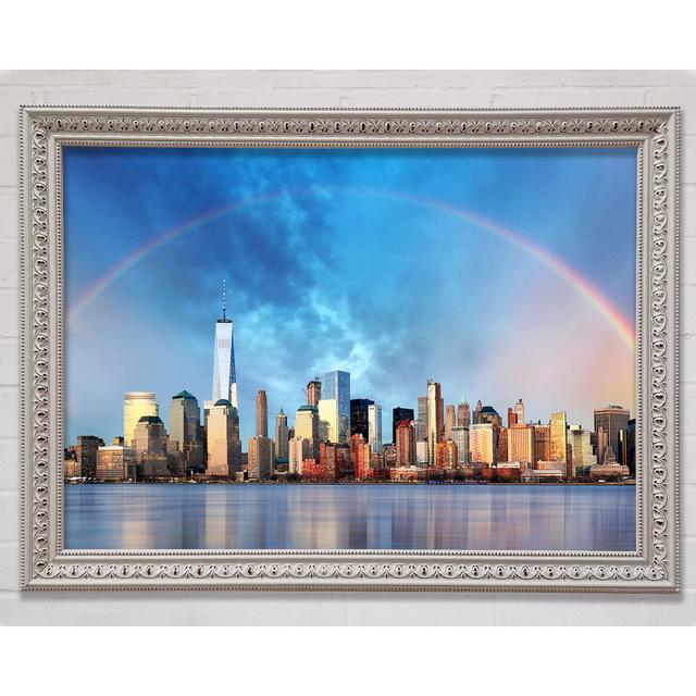 Rainbow Over The Big Apple - Single Picture Frame Art Prints Bright Star Size: 59.7cm H x 84.1cm W x 3cm D on Productcaster.