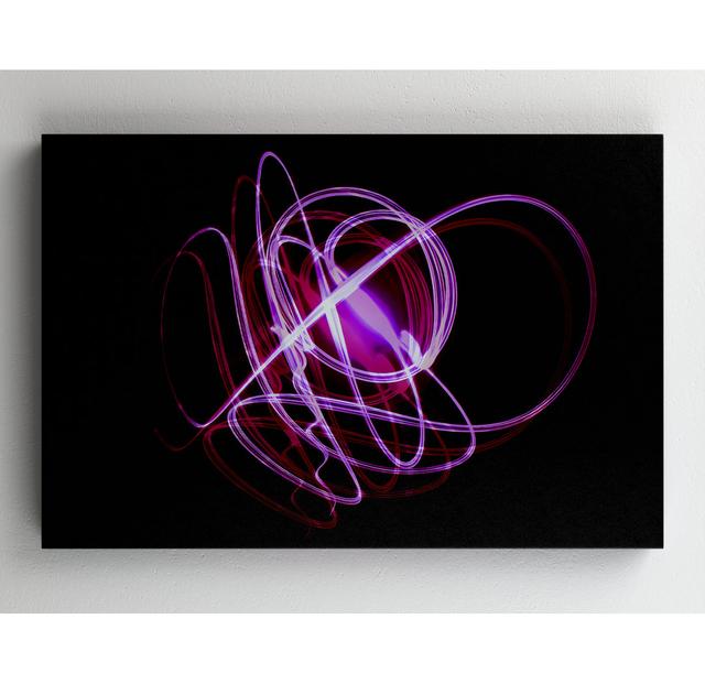 Laser Beams - Druck auf Leinwand ohne Rahmen Metro Lane Größe: 65,5 cm H x 99 cm B on Productcaster.