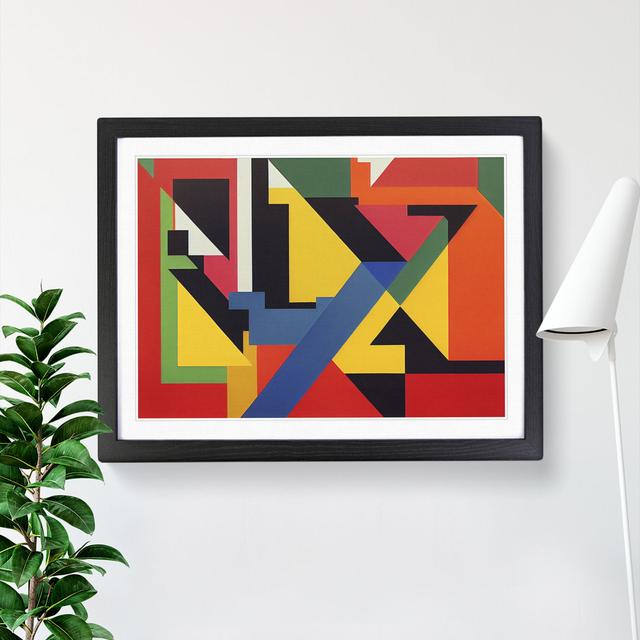 Abstract Bauhaus Vol.5 - Picture Frame Graphic Art Metro Lane Size: 46cm H x 64cm W x 2cm D, Frame Colour: Black on Productcaster.