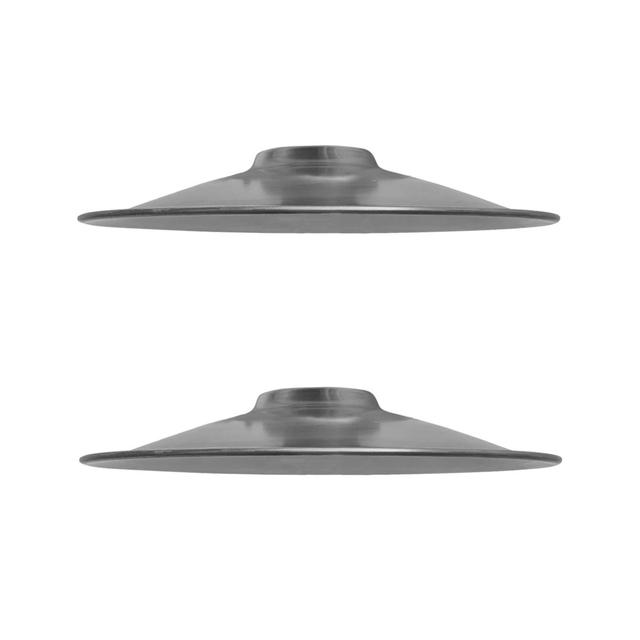 Longway 4cm H x 22cm W Metal Flat Cone Lamp Shade ( Uno ) (Set of 2) Borough Wharf Colour: Satin Nickel on Productcaster.