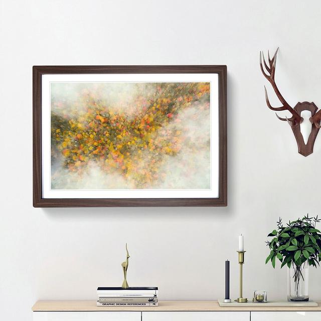 Mist over the Forest - Picture Frame Graphic Art Print East Urban Home Frame Option: Walnut Framed, Size: 33cm H x 45cm W x 2cm D on Productcaster.