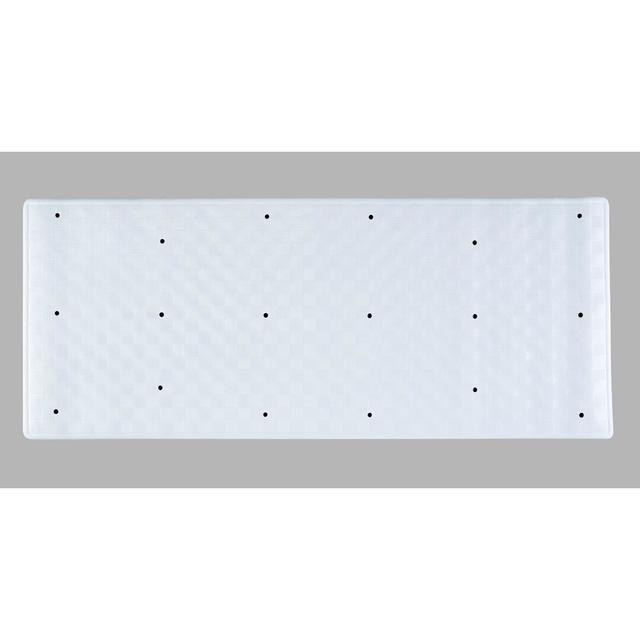 Rectangle Bath Mat Belfry Bathroom Colour: White, Size: 37cm W x 90cm L on Productcaster.