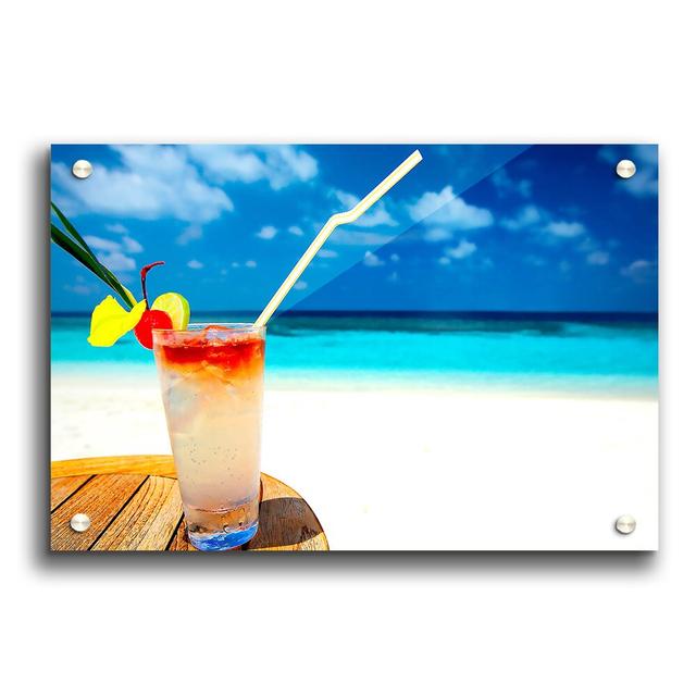 Tropical Cocktail Portrait - Unframed Photograph Print on Acrylic East Urban Home Size: 84.1cm H x 118.9cm W on Productcaster.