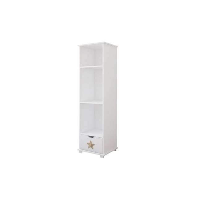 Epperson 177cm H X 47cm W Kids Bookcase Harriet Bee Colour: White/Plywood on Productcaster.