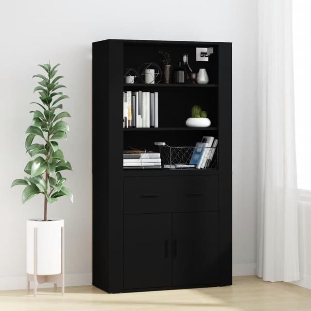 Lashema 33 Cm Wide 1 Drawer Highboard 17 Stories Colour: Black on Productcaster.