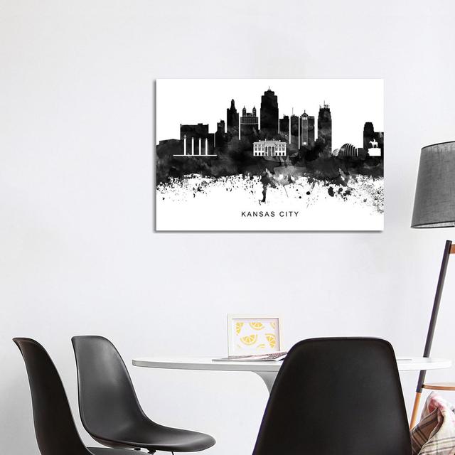 Kansas City Skyline by WallDecorAddict - Wrapped Canvas Print Latitude Run Size: 66.04cm H x 101.6cm W x 1.91cm D on Productcaster.