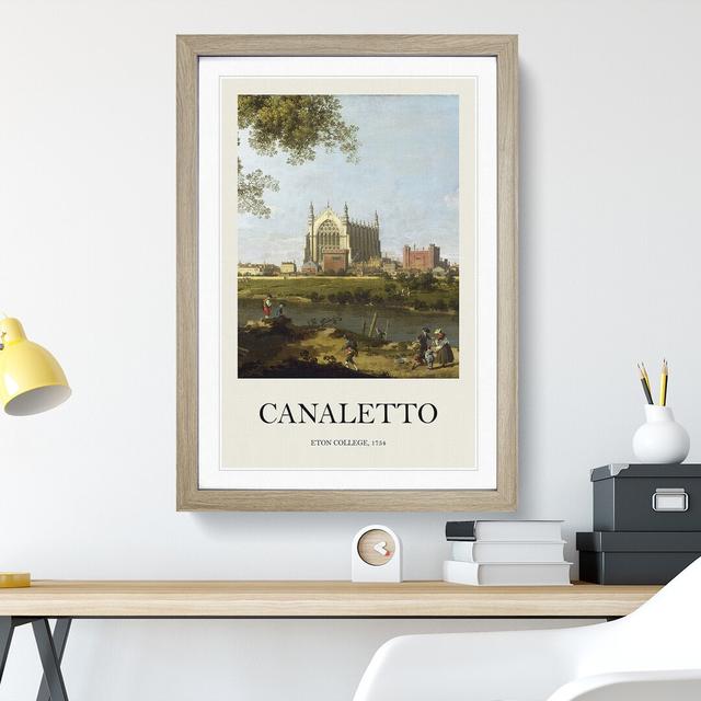 Eton College by Giovanni Canaletto - Single Picture Frame Print East Urban Home Frame Option: Oak Framed, Size: 36cm H x 27cm W x 2cm D on Productcaster.