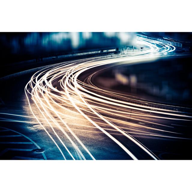 Lompico Light Trails by Shansekala - Wrapped Canvas Photograph Ivy Bronx Size: 30cm H x 46cm W x 3.8cm D on Productcaster.