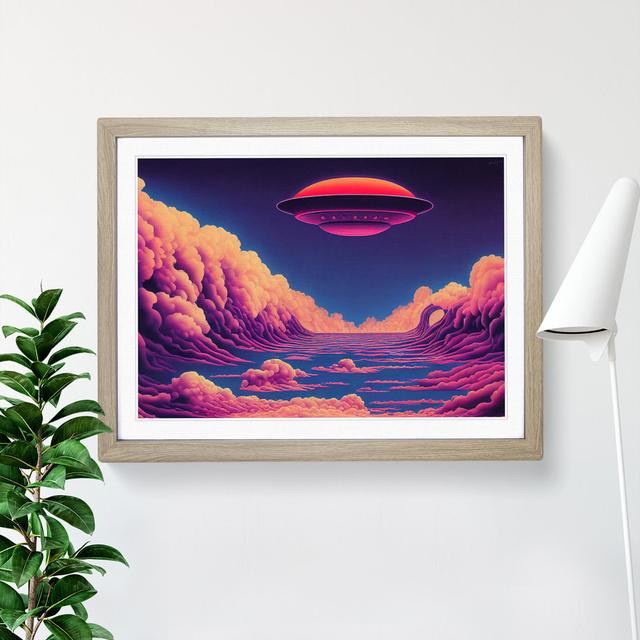 UFO Art Vol.1 Maturi Size: 25cm H x 34cm W x 2cm D, Frame Colour: Oak Framed on Productcaster.