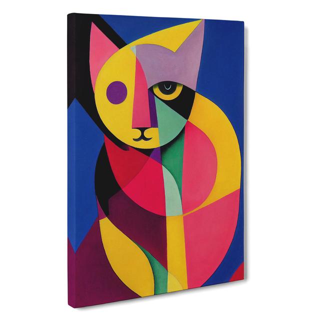 XC1022-239X Abstract Cat No.2 - Wrapped Canvas Graphic Art Metro Lane Size: 50cm H x 35cm W x 3cm D, Format: Wrapped Canvas on Productcaster.