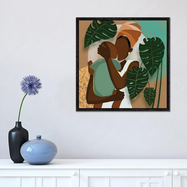 A Mother s Love by DeeLashee - Graphic Art Print on Canvas Bay Isle Home Format: Black Framed, Size: 45.72cm H x 45.72cm W x 3.81cm D on Productcaster.