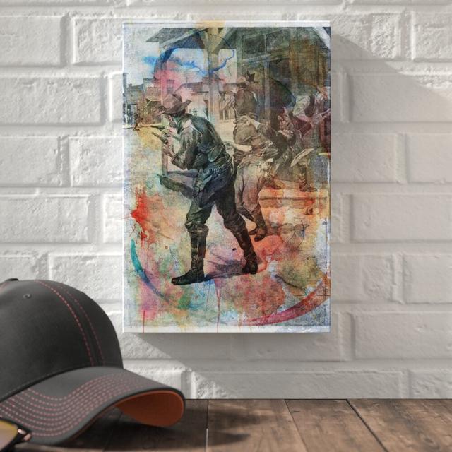 Coffeyville Bank Robbery - Wrapped Canvas Graphic Art Print East Urban Home Size: 38.1cm H x 25.4cm W x 4cm D on Productcaster.