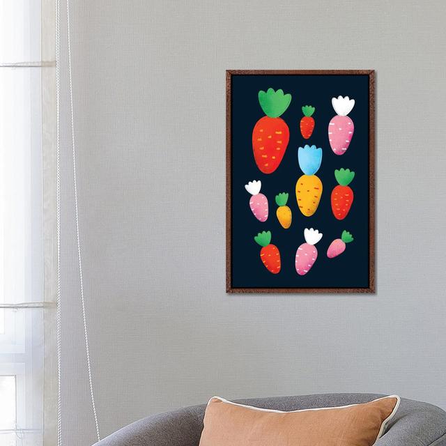 Colorful Carrots von Show Me Mars - Galerie-verpackte Leinwand Giclée Harriet Bee Format: Klassischer Holzrahmen, Größe: 66,04 cm H x 45,72 cm B x 3,8 on Productcaster.