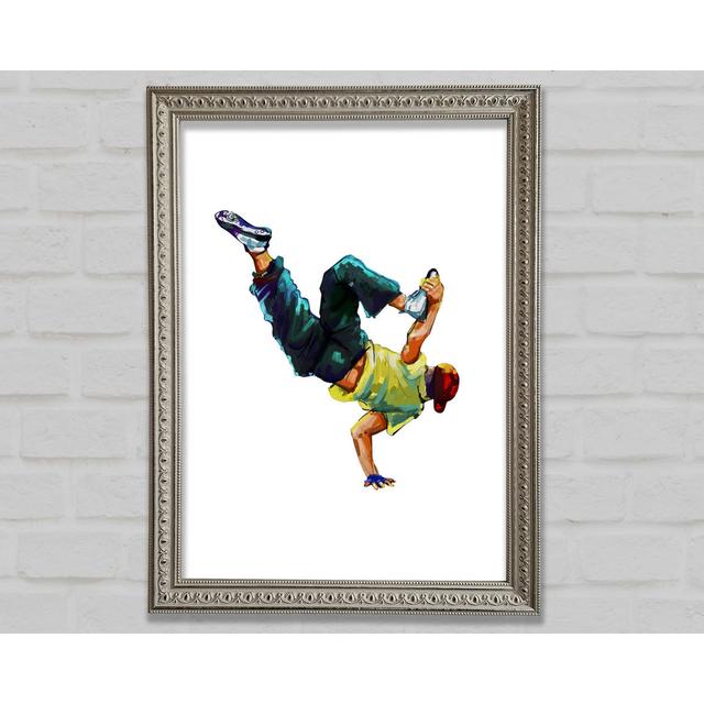 Break Dancing 1 Framed Print Ebern Designs Size: 21cm H x 29.7cm W on Productcaster.