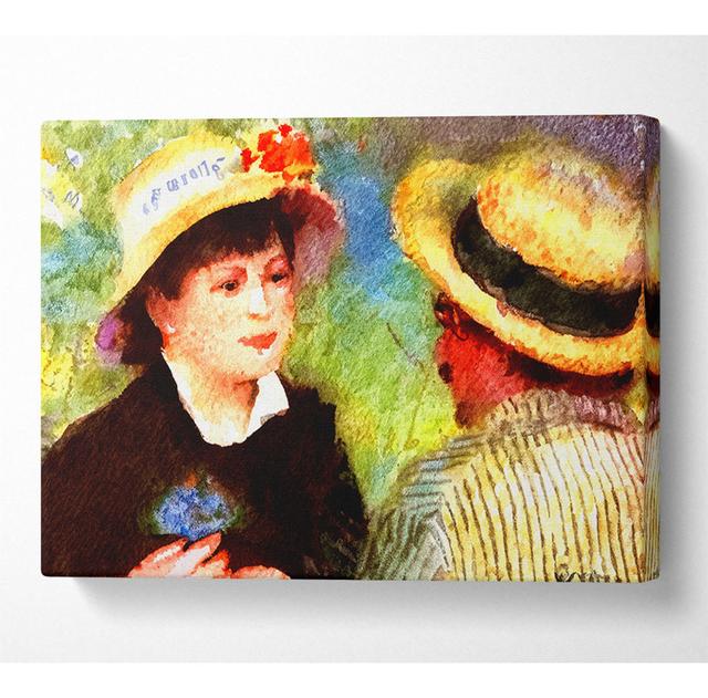 Renoir Les Canotiers - Wrapped Canvas Art Prints Marlow Home Co. Size: 50.8cm H x 81.3cm W x 10cm D on Productcaster.