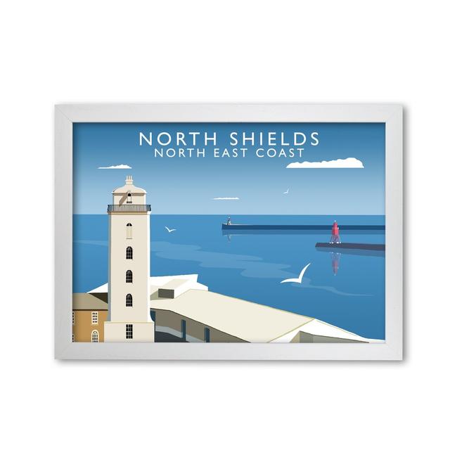 North Shields by Richard O'Neill - Single Picture Frame Print East Urban Home Size: 594cm H x 814cm W x 3cm D, Frame Option: White on Productcaster.