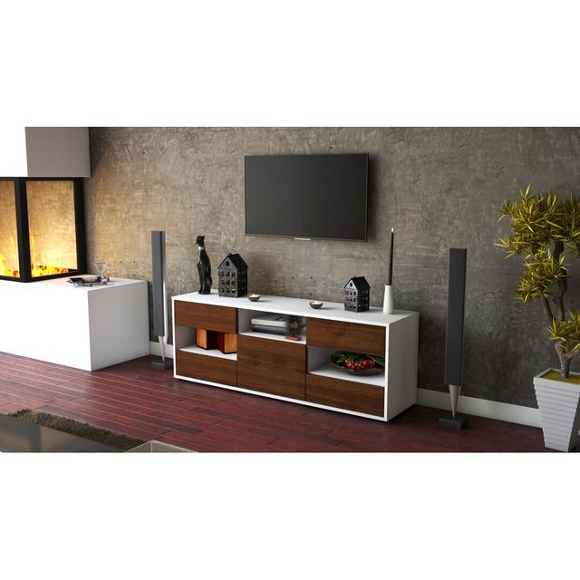 Yarger TV Stand for TVs up to 39" Brayden Studio Colour: Walnut / Matte White on Productcaster.