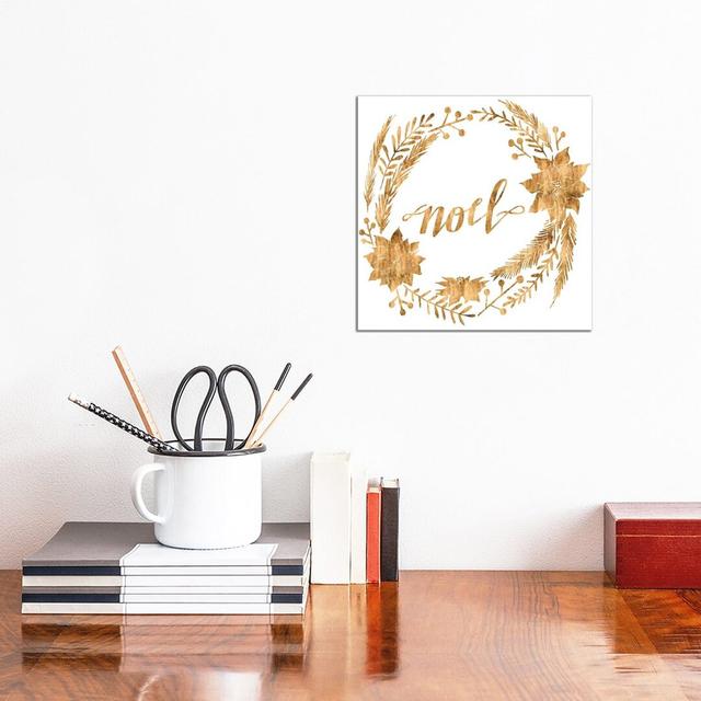 Golden Christmas IV by Grace Popp - Wrapped Canvas Print The Seasonal Aisle on Productcaster.