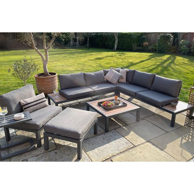 Malta Metal 6 - Person Seating Group with Cushions Isabelline on Productcaster.