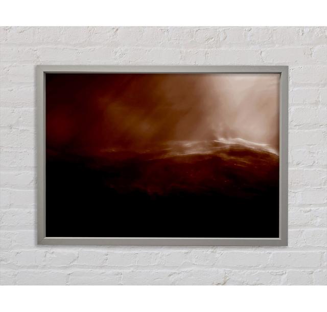 Brown Framed Print Ivy Bronx Size: 100cm H x 141.4cm W x 3.3cm D, Format: White Framed Canvas on Productcaster.