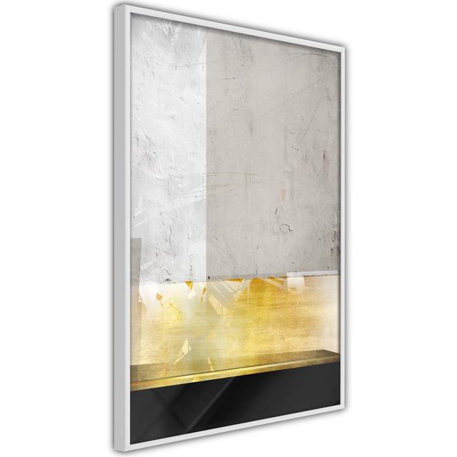 Concrete Art - Picture Frame Graphic Art Canora Grey Size: 60cm H x 40cm W x 2cm D, Frame Option: White Framed on Productcaster.