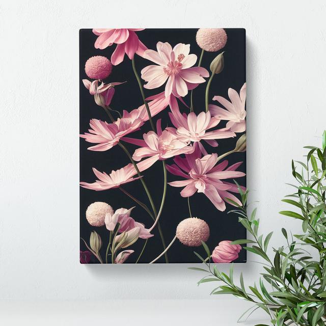 Pretty Little Flowers - Wrapped Canvas Graphic Art ClassicLiving Size: 50cm H x 35cm W on Productcaster.