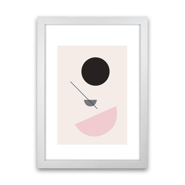 Mila Abstract N3 by Pixy Paper - Print Corrigan Studio Size: 59.4cm H x 42cm W x 3cm D, Format: White Framed on Productcaster.