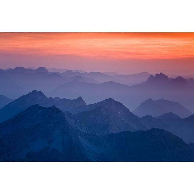 Sunset At Mt by Wingmar - No Frame Art Prints on Canvas Alpen Home Size: 30cm H x 46cm W on Productcaster.