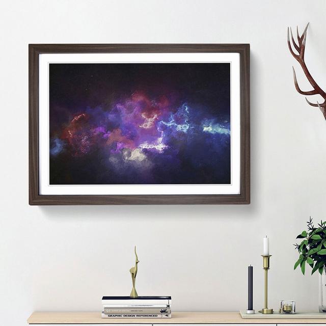 Universe Vol.37 in Abstract - Picture Frame Graphic Art Print East Urban Home Frame Option: Walnut Framed, Size: 48cm H x 65cm W x 2cm D on Productcaster.