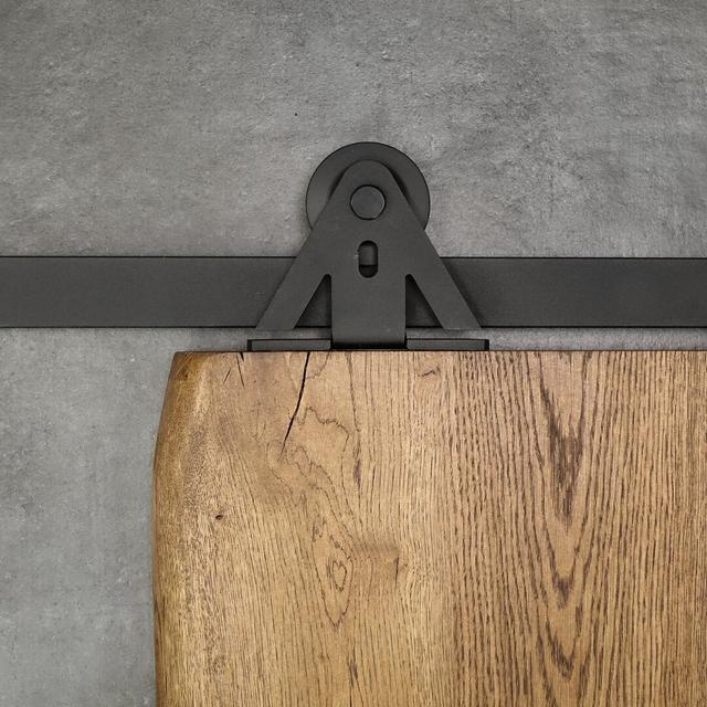 Bypass Double Door Barn Door Hardware Kit Williston Forge on Productcaster.