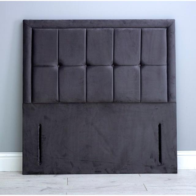 Edwardo Upholstered Headboard Canora Grey Size: Kingsize (5'), Colour: Charcoal on Productcaster.