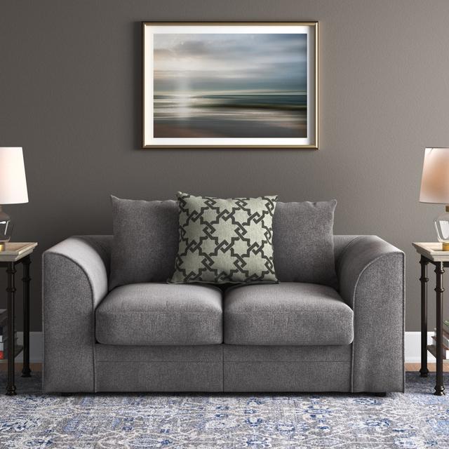 Arabella 2 Seater Upholstered Sofa Three Posts Upholstery Colour: Pewter on Productcaster.