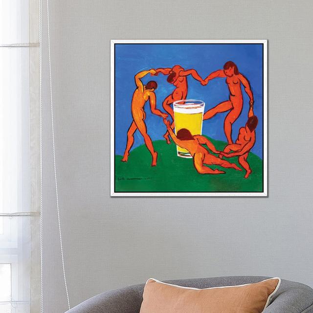 Dance Around The Pint von Scott Clendaniel - Gallery-Wrapped Canvas Giclée on Canvas Lark Manor Format: Weiß gerahmt, Größe: 66,04 cm H x 66,04 cm B x on Productcaster.