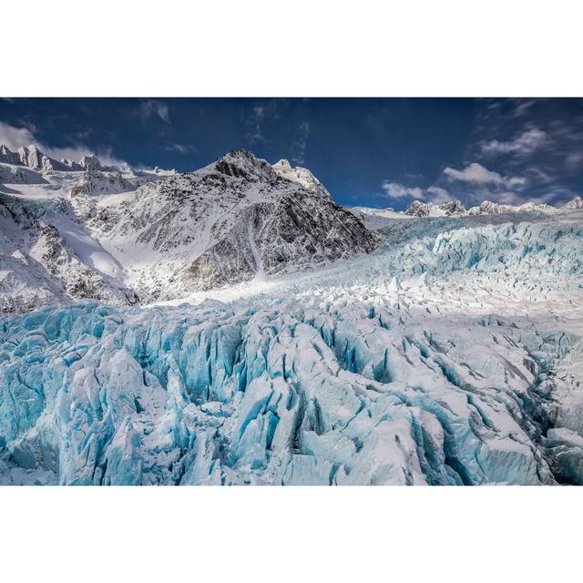 Aerial View Of Franz Josef Glacier, New Zealand Union Rustic Size: 81cm H x 122cm W x 3.8cm D on Productcaster.