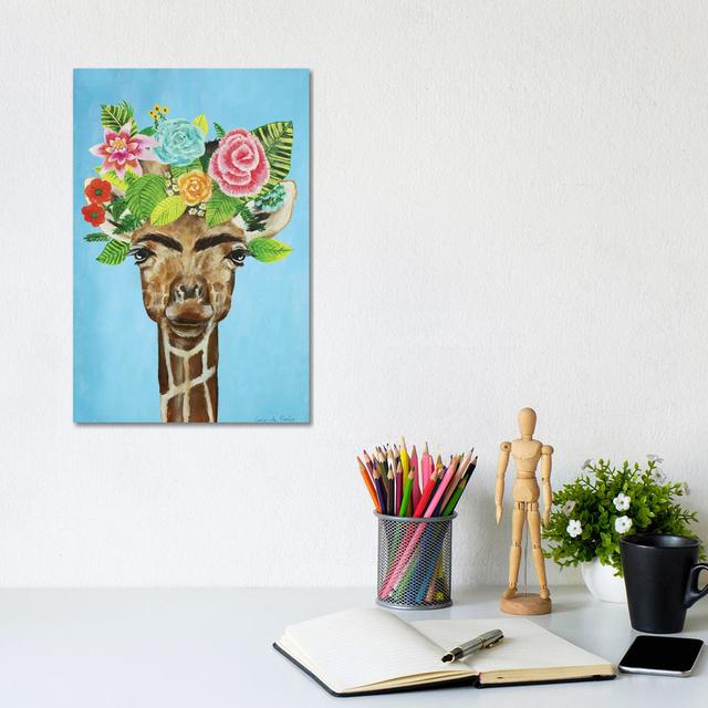 Frida Kahlo Giraffe Blue COC368 Maturi Size: 30.48cm H x 20.32cm W x 1.905cm D on Productcaster.