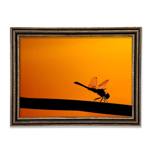 Dragonfly On A Stick - Print Ebern Designs Size: 42cm H x 59.7cm W x 3cm D on Productcaster.